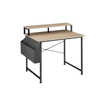 TECTAKE Schreibtisch mit Ablage und Stofftasche Image