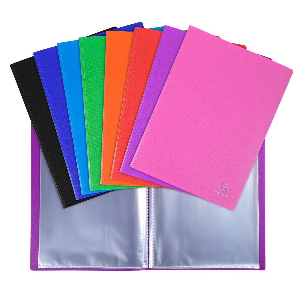 Exacompta Sichtmappe aus PP 500µ mit 40 glatten Hüllen OPAK, transluzent, für Format DIN A4 Image