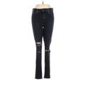 Joe's Jeans Jeans - High Rise Skinny Leg Denim: Black Bottoms - Women's Size 28 - Black Wash