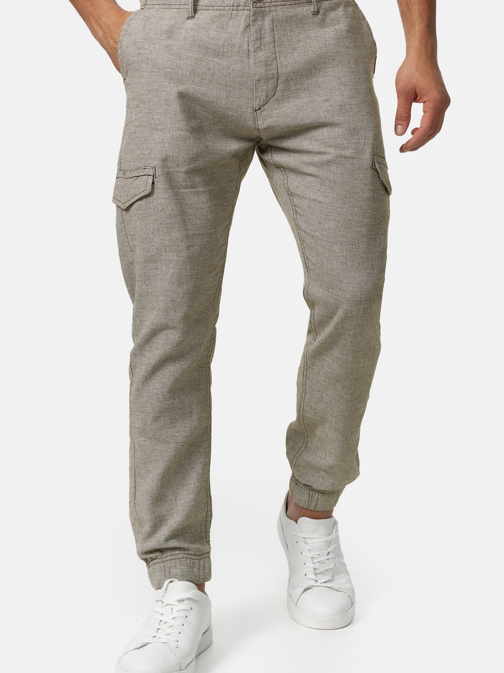 Indicode Leinenhose Herren oliv, XL Image