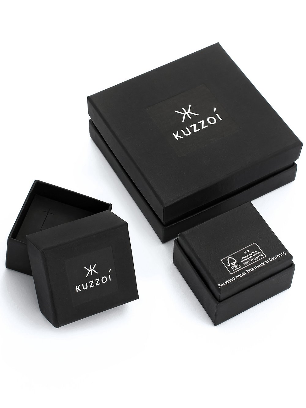 KUZZOI Ring Herren silber, 62 Image