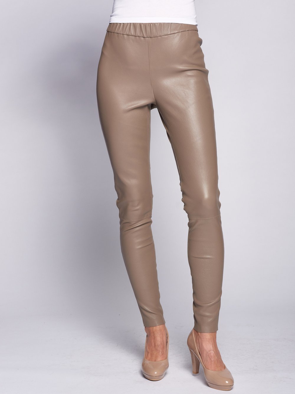 Maze Lederhose Damen taupe, XL Image