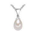 Valero Pearls Perlen-Kette Damen silber, ONE SIZE
