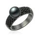 Valero Pearls Ring Damen schwarz, 60