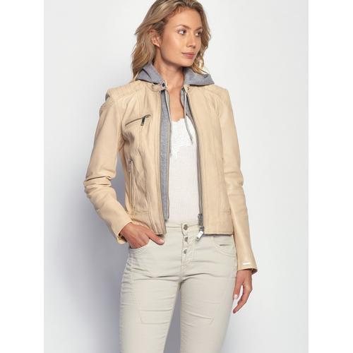 Maze Lederjacke Damen vanille, XXL