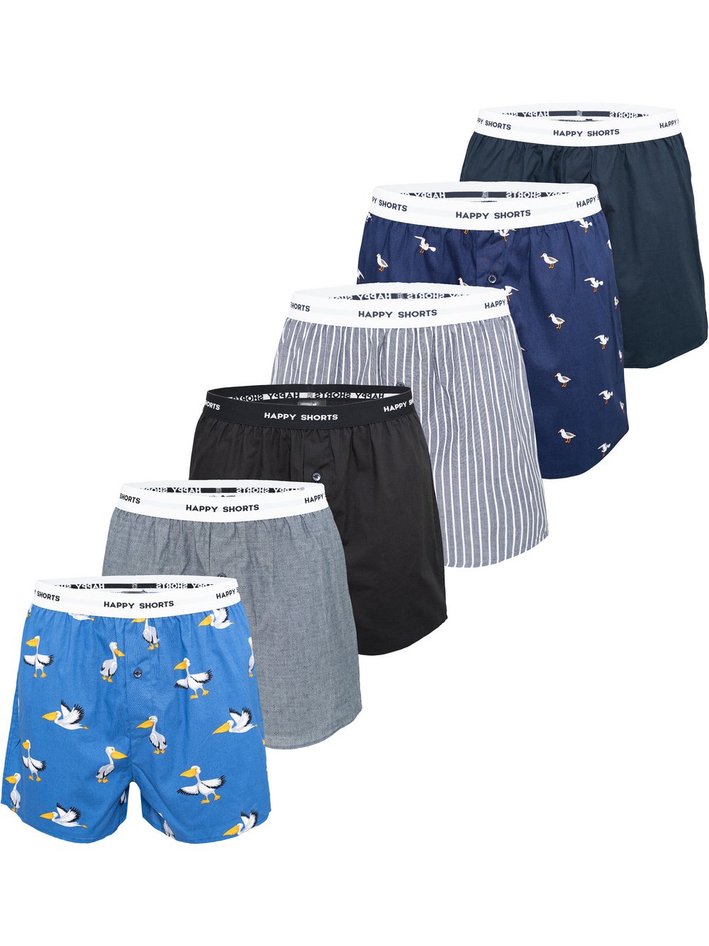 HAPPY SHORTS Boxer Herren mehrfarbig, XXL Image