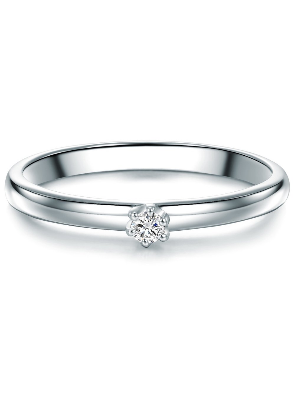 Trilani Diamant-Ring Damen silber, 56 Image