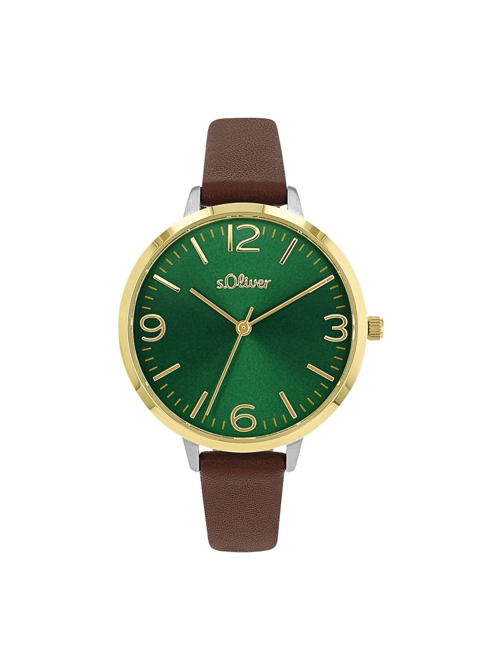 s.Oliver Quarzuhr Damen braun, 21 Image