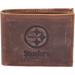 Brown Pittsburgh Steelers Bifold Leather Wallet