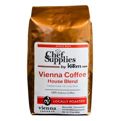 Vienna Coffee WVCHW-12 12 oz Whole Bean Coffee, Vienna Coffee House Blend