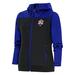 Women's Antigua Royal/Charcoal Negro League Protect Full-Zip Hoodie Jacket