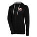 Women's Antigua Black Chicago American Giants Victory Full-Zip Hoodie