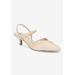 Extra Wide Width Women's Unna Pump by Easy Street in Nude Patent (Size 8 WW)