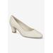 Extra Wide Width Women's Ballari Pump by Easy Street in Bone (Size 7 WW)