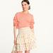 J. Crew Skirts | J Crew Tonya Smocked Ruffled Mini Skirt Floral Block Print S | Color: Pink/White | Size: S
