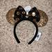 Disney Accessories | Gold And Black Minnie Mouse Ears | Color: Black/Gold | Size: Os