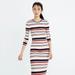 Madewell Dresses | Madewell Striped Midi Dress | Color: Blue/Orange | Size: Xxs