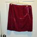 Anthropologie Skirts | Anthropologie Raspberry Red Velvet Skirt Size 16 Nwt | Color: Red | Size: 16