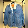 Levi's Jackets & Coats | Levi’s Sherpa Collar/Lined Trucker Denim Jacket | Color: Blue | Size: Xl