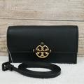 Tory Burch Bags | New Tory Burch Miller Logo Wallet Crossbody Bag | Color: Black/Gold | Size: 7.6" W X 4.8" H X 2" D