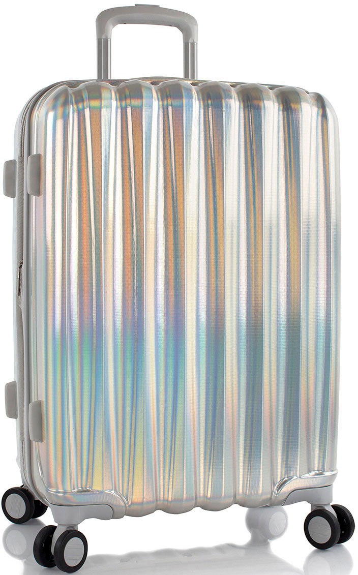 Hartschalen-Trolley HEYS "Astro, verschiedene Größen und Farben", Gr. B/H/T: 44 x 66 x 26 68, silber, Polycarbonat-Verbundwerkstoff, festlich, Koffer, Heys x Joachim Llambi Reisegepäck TSA Schloss Volumenerweiterung Image