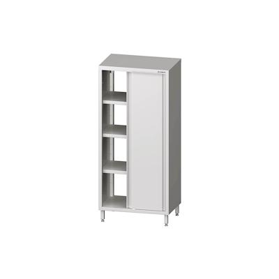 Stalgast Edelstahl Durchreiche-Hochschrank mit Schiebetüren, 1000x600x2000 mm, verschweißt Image