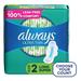 Always Ultra Thin Pads Unscented with Wings Long Absorbency Size 2 58 Ct