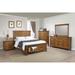 Coaster Furniture Brenner Rustic Honey 4-piece Storage Bedroom Set