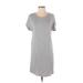 Antistar Casual Dress - Shift: Gray Print Dresses - Women's Size Small