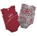 Girls Infant Colosseum Crimson/Gray Oklahoma Sooners Sweet Pea Two-Pack Bodysuit Set