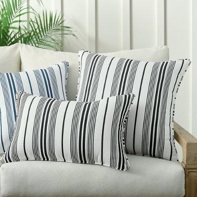 Harbor Stripe Piped Pillow - 20