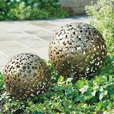 Butterfly Sphere Garden Sculpture - 14