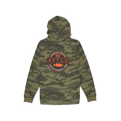 AFTCO Men's Bass Patch Hoodie, Forest Camo SKU - 282591