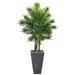 Nearly Natural 63 Areca Artificial Palm Tree in Cement Planter (Real Touch)