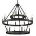 3 Tier Chandelier 18 Light Steel Bailey Street Home 170-Bel-4313313