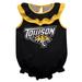 Girls Infant Black Towson Tigers Sleeveless Ruffle Bodysuit
