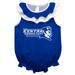 Girls Infant Royal Central Connecticut State Blue Devils Sleeveless Ruffle Bodysuit