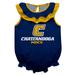 Girls Infant Navy Tennessee Chattanooga Mocs Sleeveless Ruffle Bodysuit