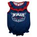 Girls Infant Navy Florida Atlantic Owls Sleeveless Ruffle Bodysuit