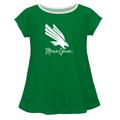 Girls Youth Green North Texas Mean A-Line T-Shirt