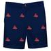 Youth Navy American University Eagles Structured Shorts