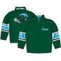 Toddler Green Tulane Wave Quarter-Zip Jacket