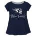 Girls Infant Navy Wisconsin Stout Blue Devils A-Line Top