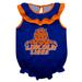 Girls Infant Blue Lincoln Lions Sleeveless Ruffle Bodysuit