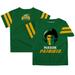 Youth Green George Mason Patriots Team Logo Stripes T-Shirt