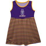 Girls Toddler Purple UAlbany Great Danes Tank Dress