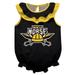 Girls Infant Black Northern Kentucky University Norse Sleeveless Ruffle Bodysuit