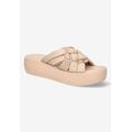Wide Width Women's Ned-Italy Sandals by Bella Vita in Nude Leather (Size 12 W)