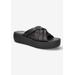 Extra Wide Width Women's Ned-Italy Sandals by Bella Vita in Black Leather (Size 10 WW)