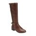 Plus Size Women's The Reeve Wide Calf Boot by Comfortview in Brown (Size 9 W)